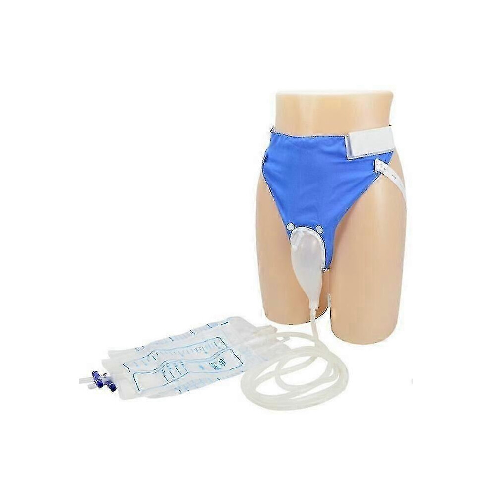 (elderly) Wearable Urine Bag With Pee Catheter Duct 1000ml 2000ml For Men Elderly Urinary Incontinence Bedridden Patients