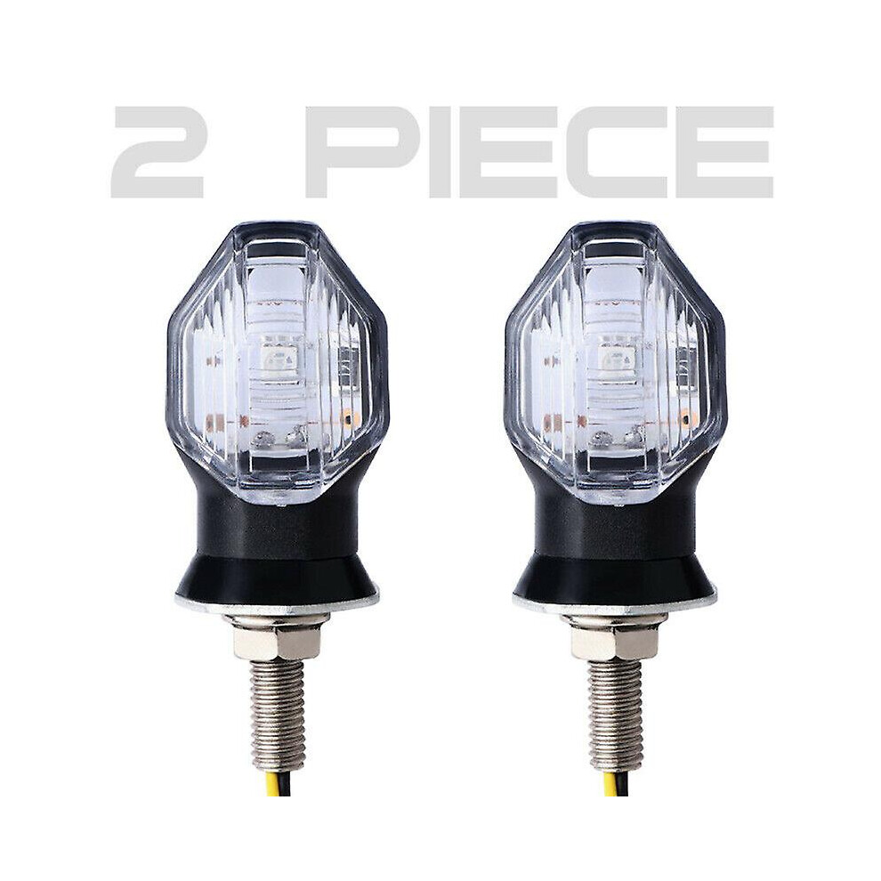 Mini LED Motorcycle Turn Signal Indicator Blinker Light Amber for Suzuki Honda