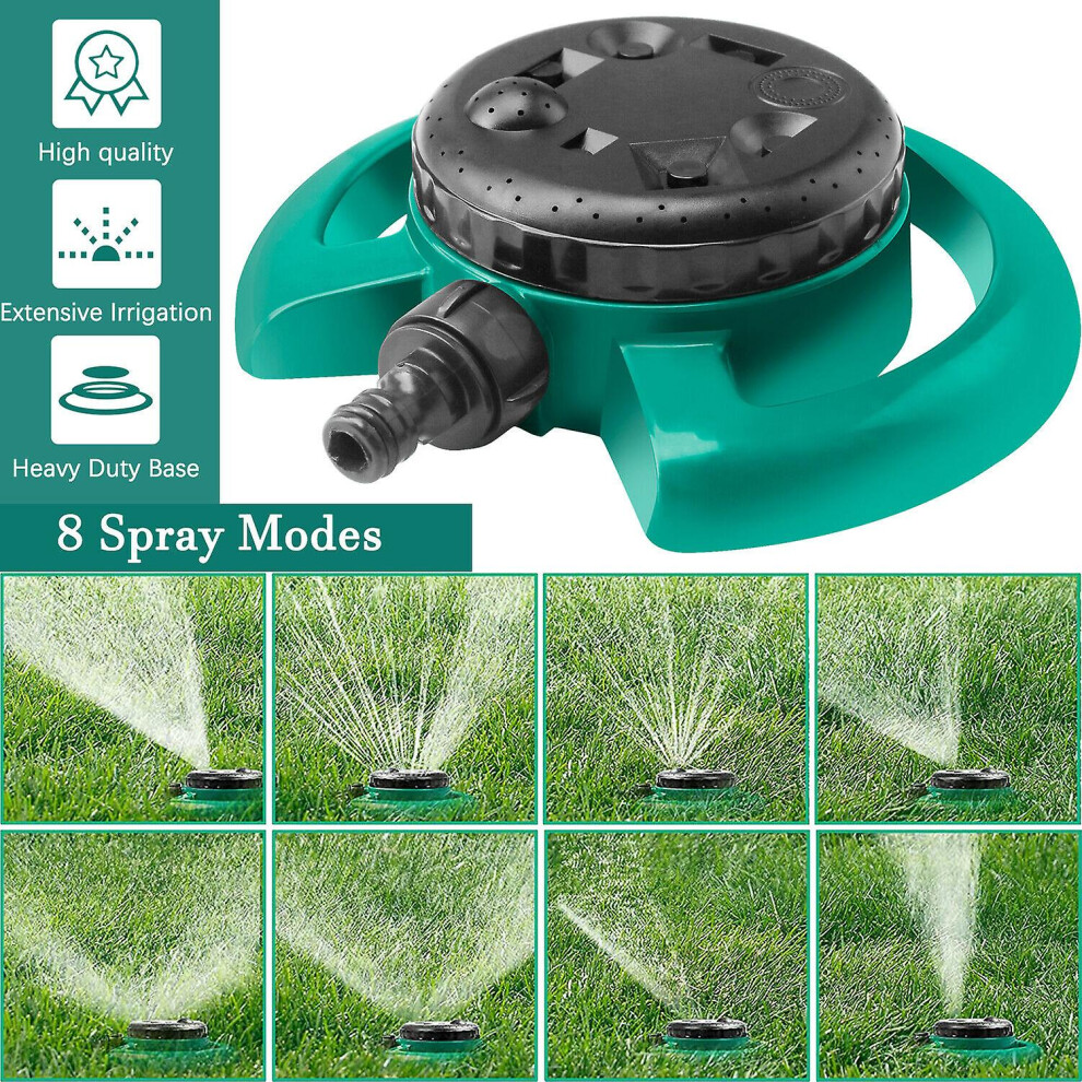 8 Spray Modes Lawn Sprinklers Auto Garden Watering Spray Grass System Irrigation