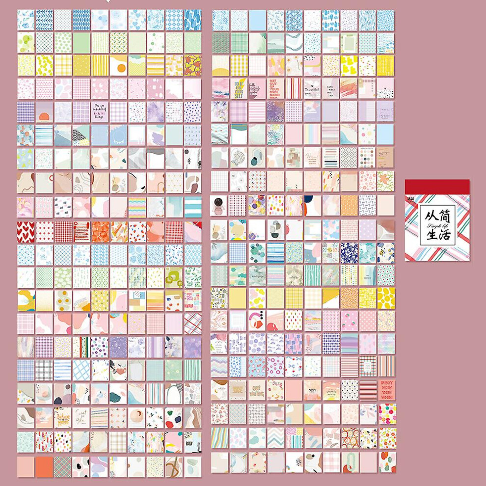 (#3) 400Pcs Vintage Paper Sticker Scrapbooking Journal Planner Album Stationery Craft