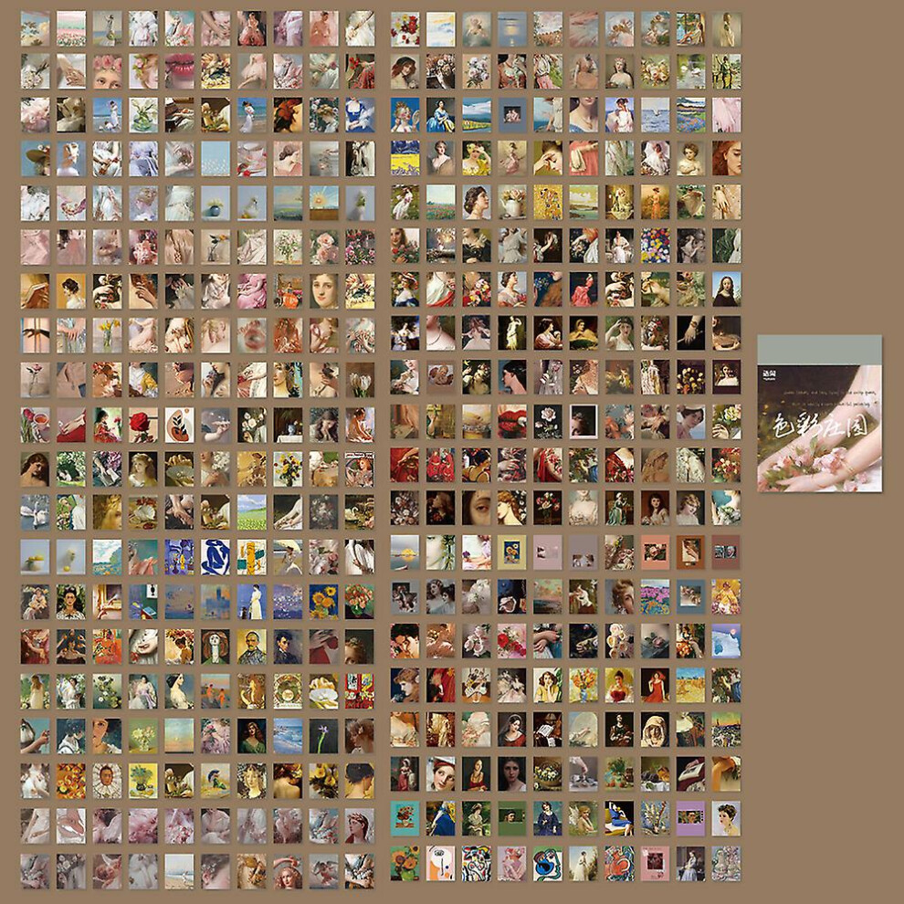(#8) 400Pcs Vintage Paper Sticker Scrapbooking Journal Planner Album Stationery Craft