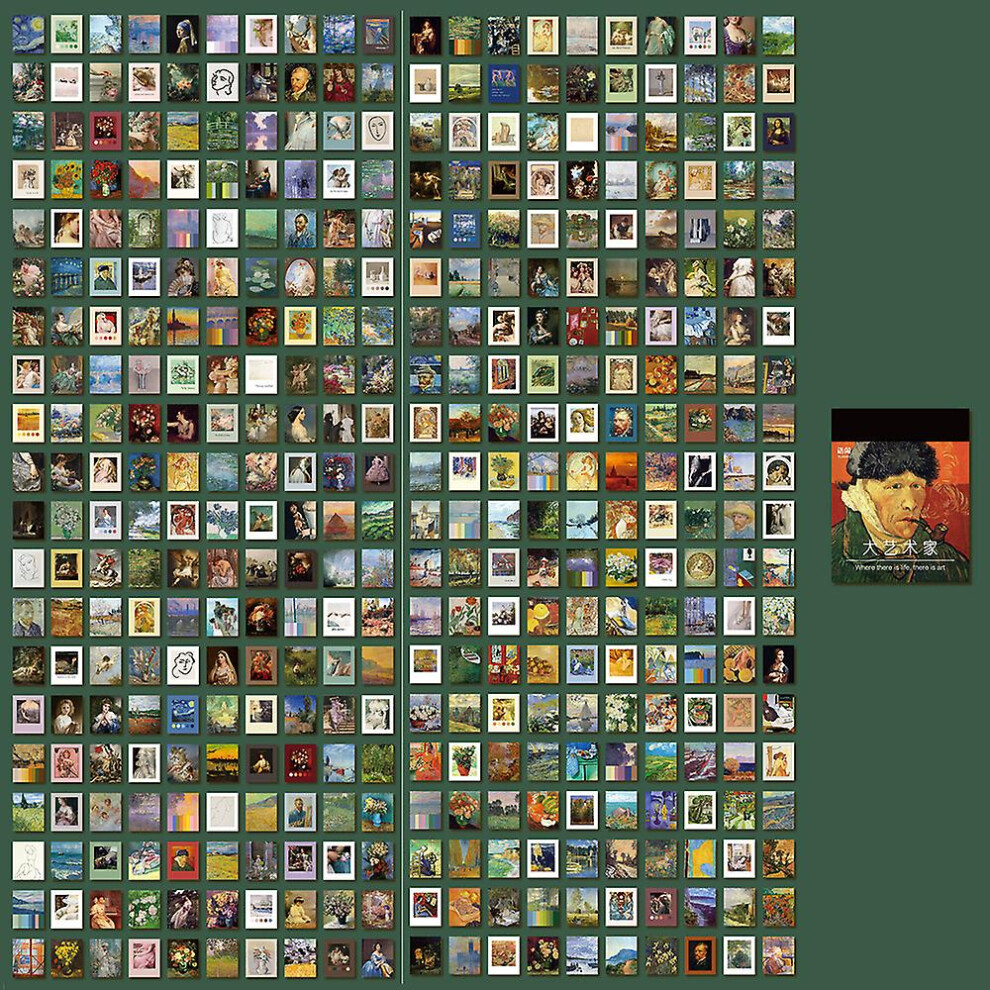 (#6) 400Pcs Vintage Paper Sticker Scrapbooking Journal Planner Album Stationery Craft