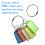 50pack Tough Plastic Key Tags w/ Split Ring Label Window Coded ID Luggage Tags 4