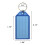 50pack Tough Plastic Key Tags w/ Split Ring Label Window Coded ID Luggage Tags 3