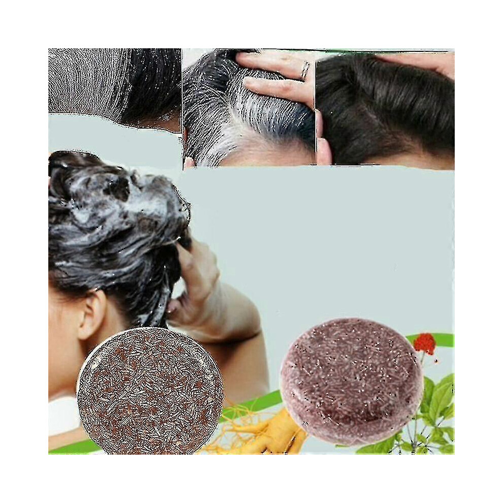 Exsader Not,Specified (As Show, One Size) Natural Organic Hair Care Soap Hair Color Shampoo (1 Bottle)