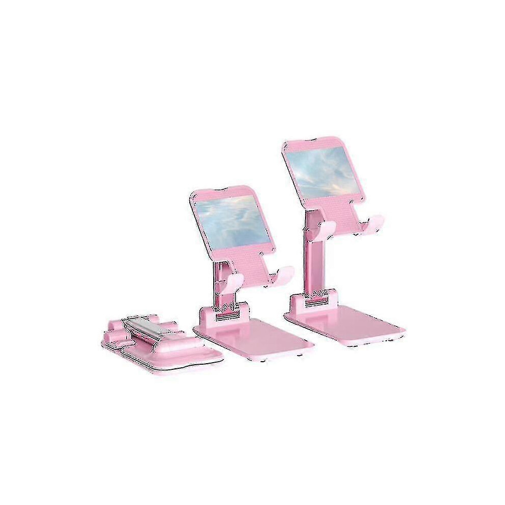 (As Show, One Size) Desktop Mobile Phone Holder - Adjustable Metalpink Not,Specified 6953460341562