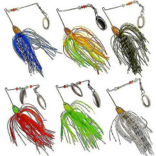 (As show, One size) 6 pieces of fishing hard spine bait, Parker bass Yanlieso bait