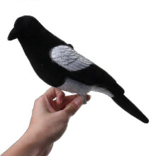 (As show, One size) Plastic flocked magpie bait shooting trap, bait hunting bird Yanlieso