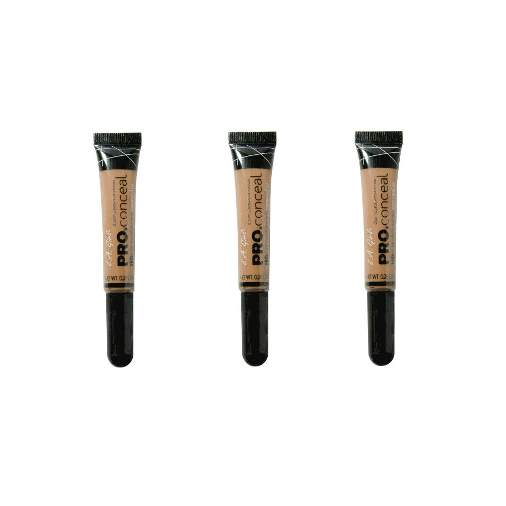 L.A. Girl Pro Conceal HD High Definition Concealer Medium Bisque 8g x3-image-OPC-P6ZBRQP-NEW