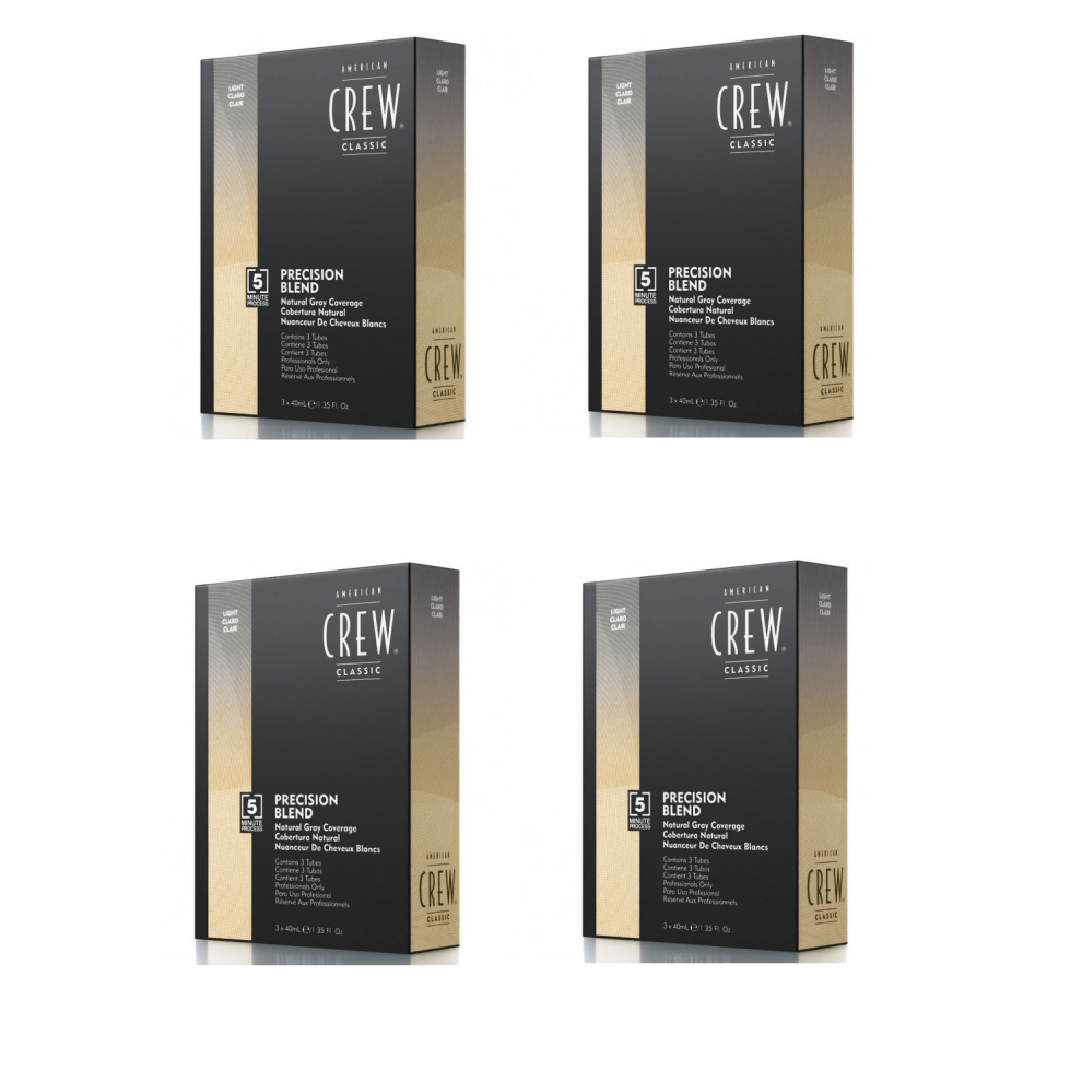 American Crew Precision Blend Set - 7-8 Light Blond x4