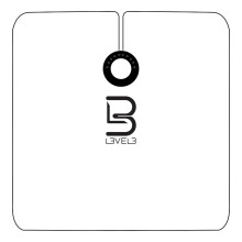 L3VEL3 Professional Rubber Neck Cutting Cape - White