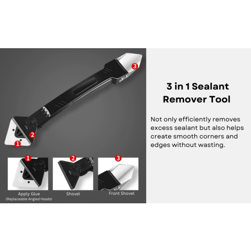 Durovin Silicone Remover Tool 5Pc 3in1 Silicone Caulking Tools 2