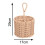 Table Cutlery Rattan Wicker Basket Table Carry Handle Knife Fork Spoon Napkin 4