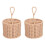 Table Cutlery Rattan Wicker Basket Table Carry Handle Knife Fork Spoon Napkin 1