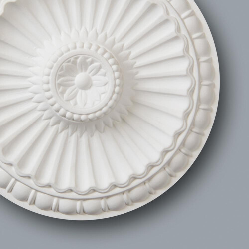 Ceiling Rose Medallion Floral Decor Classic Ornate Light Chandelier Feature 1