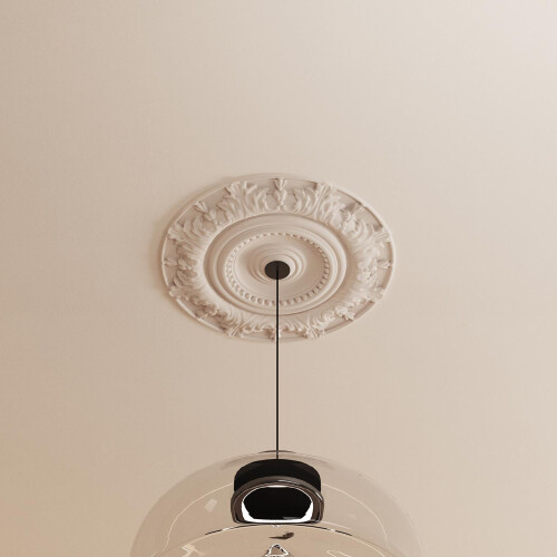 Ceiling Rose Medallion Decor Classic Traditional Floral Light Chandelier Feature 1