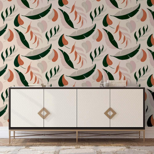 Arthouse Arthouse Falling Leaves Multicoloured Wallpaper Nature Stylish Paste The Wall 1