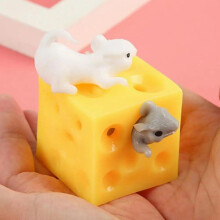 Puppe Cartoon Spielzeug Dekompression Maus Käse Kinder Squeeze Streich Relief Vent Spielzeug