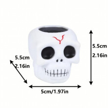 Halloween crânio cabelo ventilação bola descompressão pitada música estranho complicado squeeze brinquedo