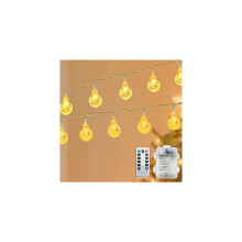 Lichterkette batteriebetrieben 9 m 60 LEDs für drinnen und draußen Fernbedienung 8 Beleuchtungsmodi