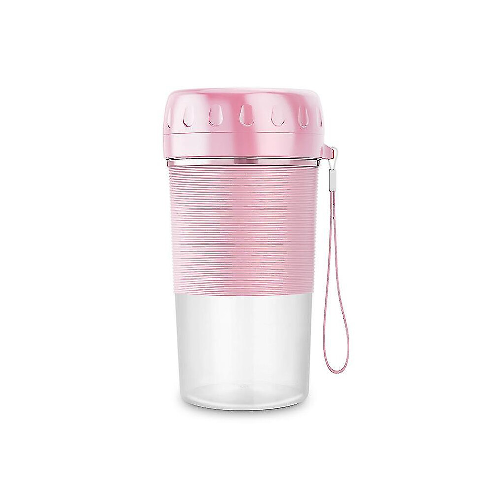 (Pink, One size) 300ml Mini Portable Electric Fruit Juicer Usb Rechargeable Milkshake Juice Machine Kettle Juice Cup-image-OPC-PG7KZH2-NEW
