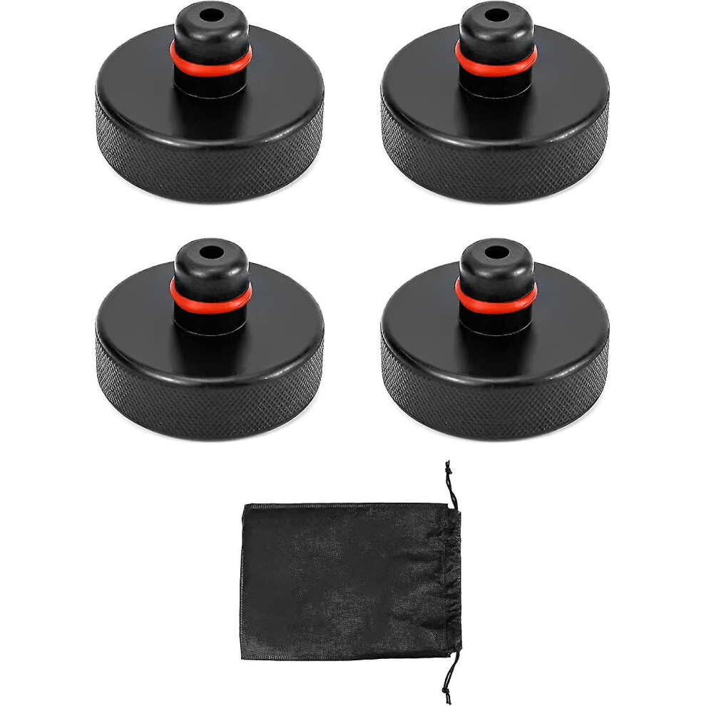 (As show, One size) 4 Pcs Lifting Jack Pad With Storage Bag, Rubber Jack Pad For Tesla Model 3 Model Y Model S, Protect Car Frame Rail - JXLGV-image-OPC-PG7M2RN-NEW