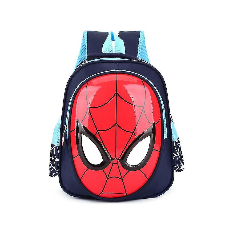 (Dark ) Kids Boys Spiderman Backpack School Bag Rucksack Blue