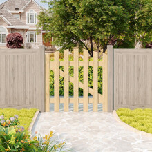 (90cm(W) x 90cm(H)) Outdoor Wooden Garden Gate Fence Door