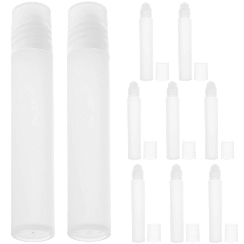 Kricely (As Show, One Size) 10Pcs Essential Oil Roller Bottles Empty Bottles Travel Size Containers Roll On Bottles 7Ml