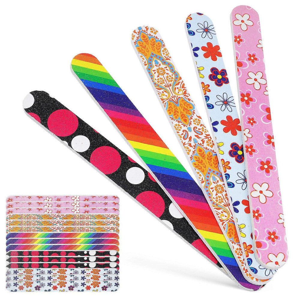 Kricely (As Show, One Size) 20 Pcs Nail Files Emery Boards For Nails Nail Trimming Tools Coarse Nail File Emery Boards Finger Nail File Boards