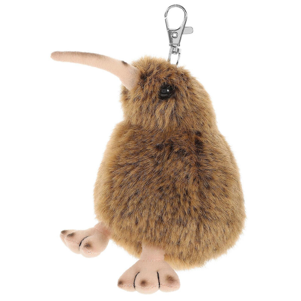Kricely Brown (As Show, One Size) 12Cm Stuffed Plush Toy Kiwi Bird Design Doll Pet Animal Toy Decorative Pet Doll (Brown)