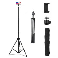 Adjustable 2.1m Tripod Stand Mobile Phone