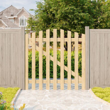 (120cm(W) x 120cm(H)) Outdoor Wooden Garden Gate Fence Door