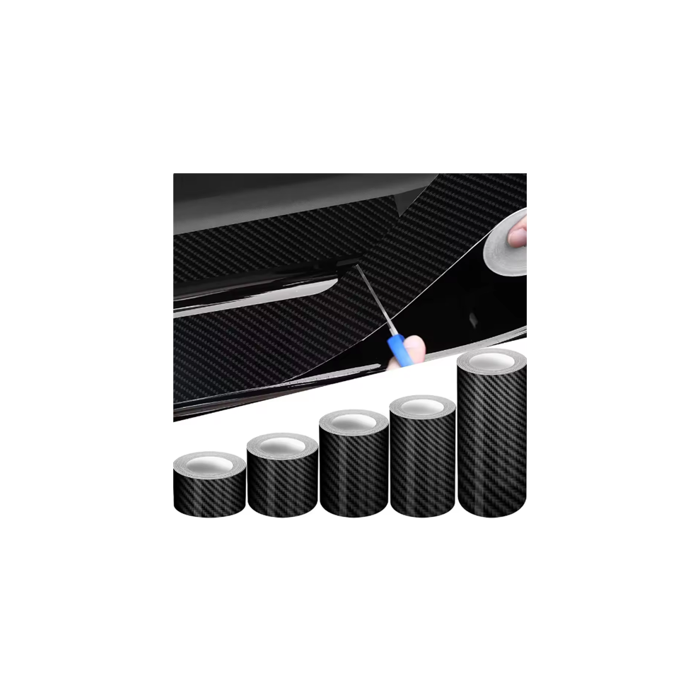 (16.4ft, 3cm) 3D Nano Carbon Fiber Car Tape Protector Strips-image-OPC-PG7MS2X-NEW