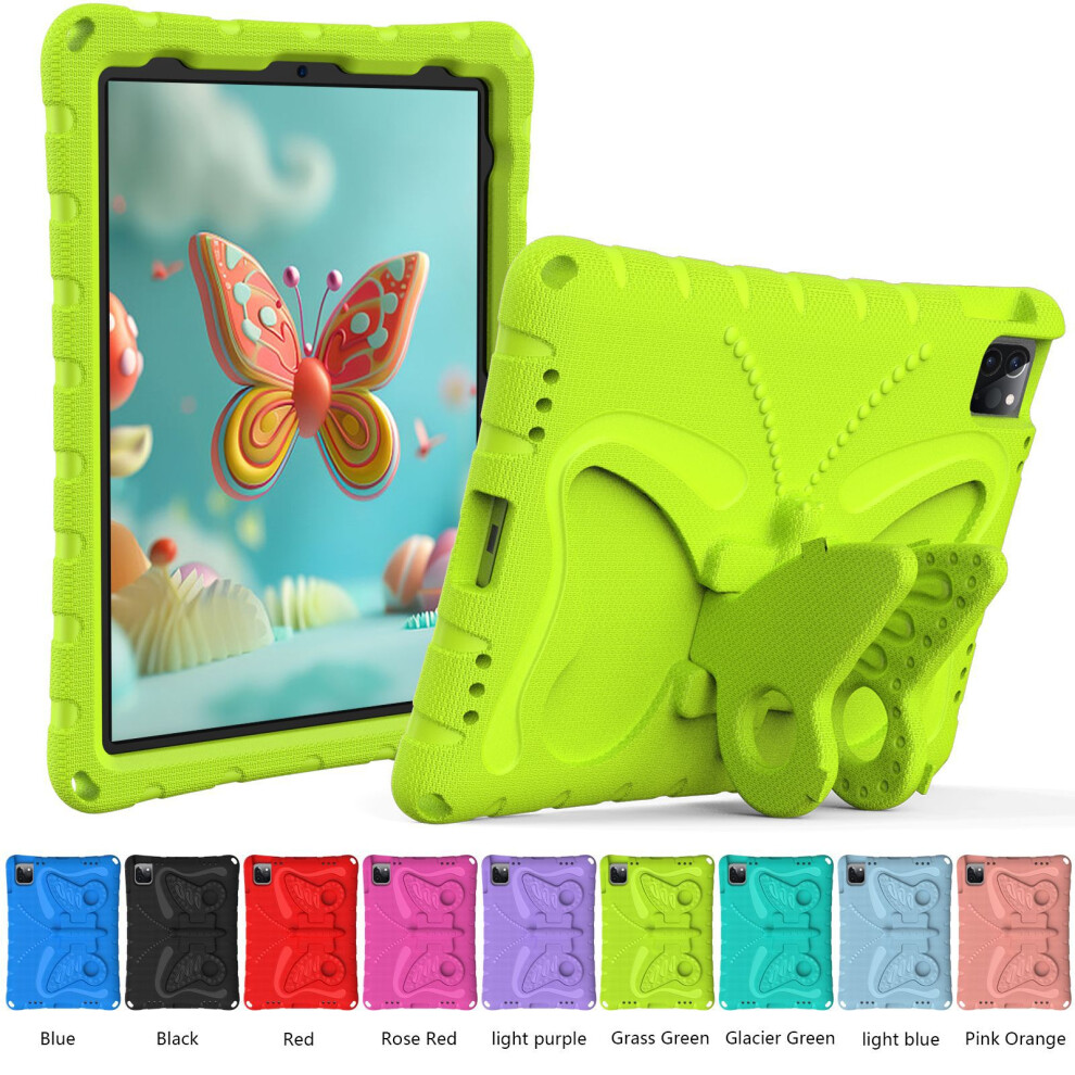 (Lawngreen, ipad 5th 6th (9.7)) EVA Kids Case for iPad 5th 6th Gen Shockproof Cove