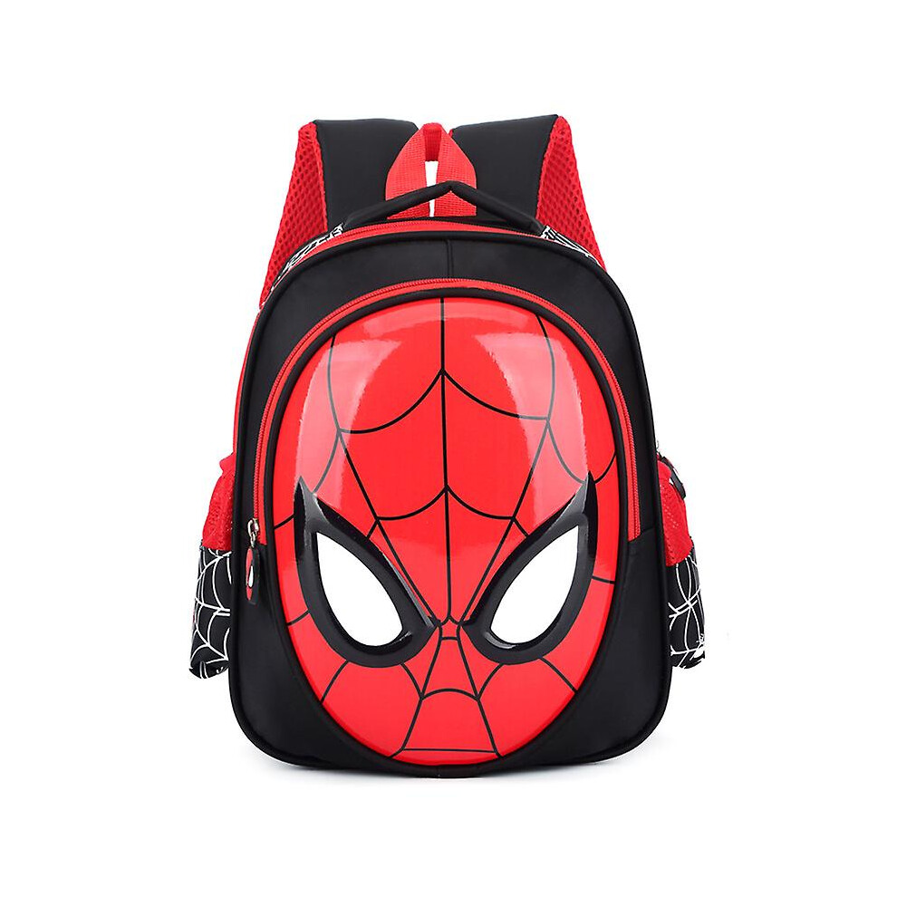 (Black) Kids Boys Spiderman Backpack School Bag Rucksack Black