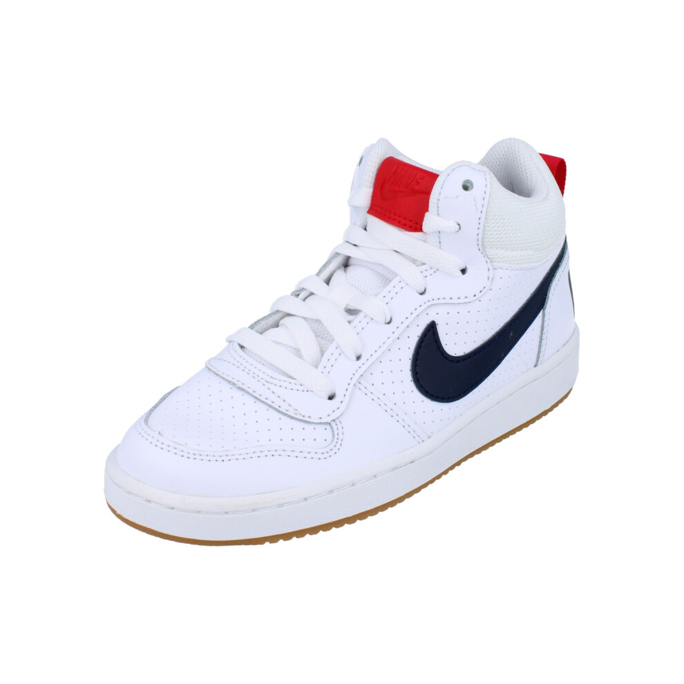 Nike (Size) Court Borough Mid Gs Trainers 839977 Sneakers Shoes