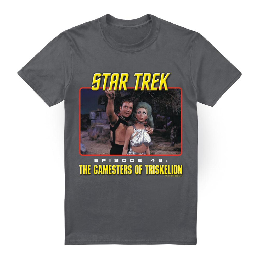 (L, Charcoal) Star Trek Mens Episode 46 T-Shirt
