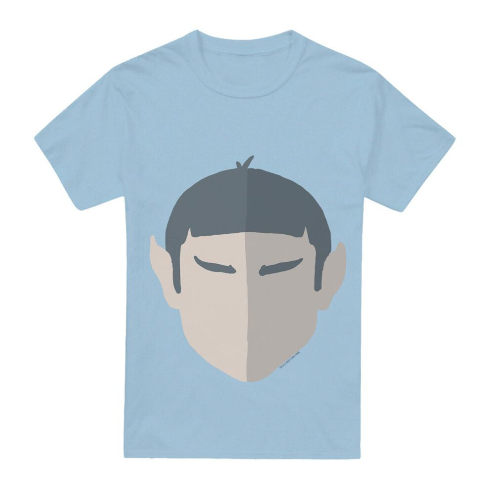 (L, Light Blue) Star Trek Mens The Vulcan T-Shirt