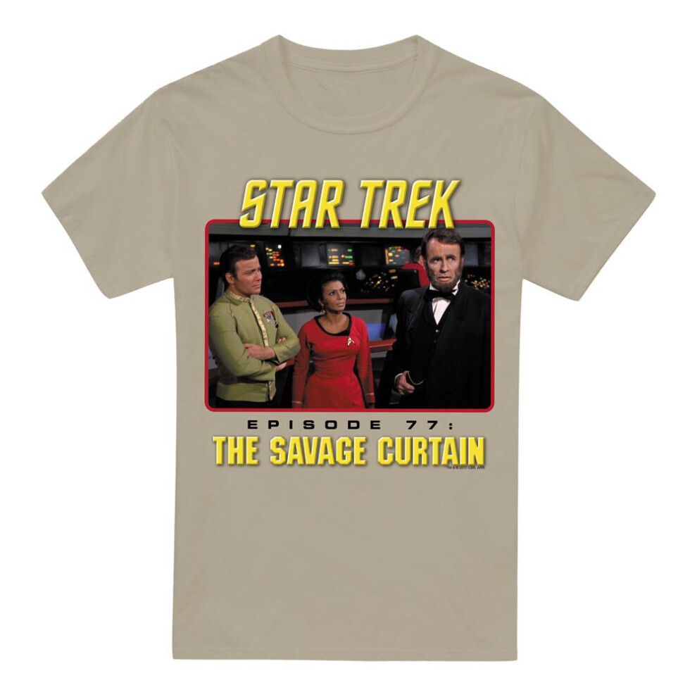 (XL, Sand) Star Trek Mens The Savage Curtain T-Shirt