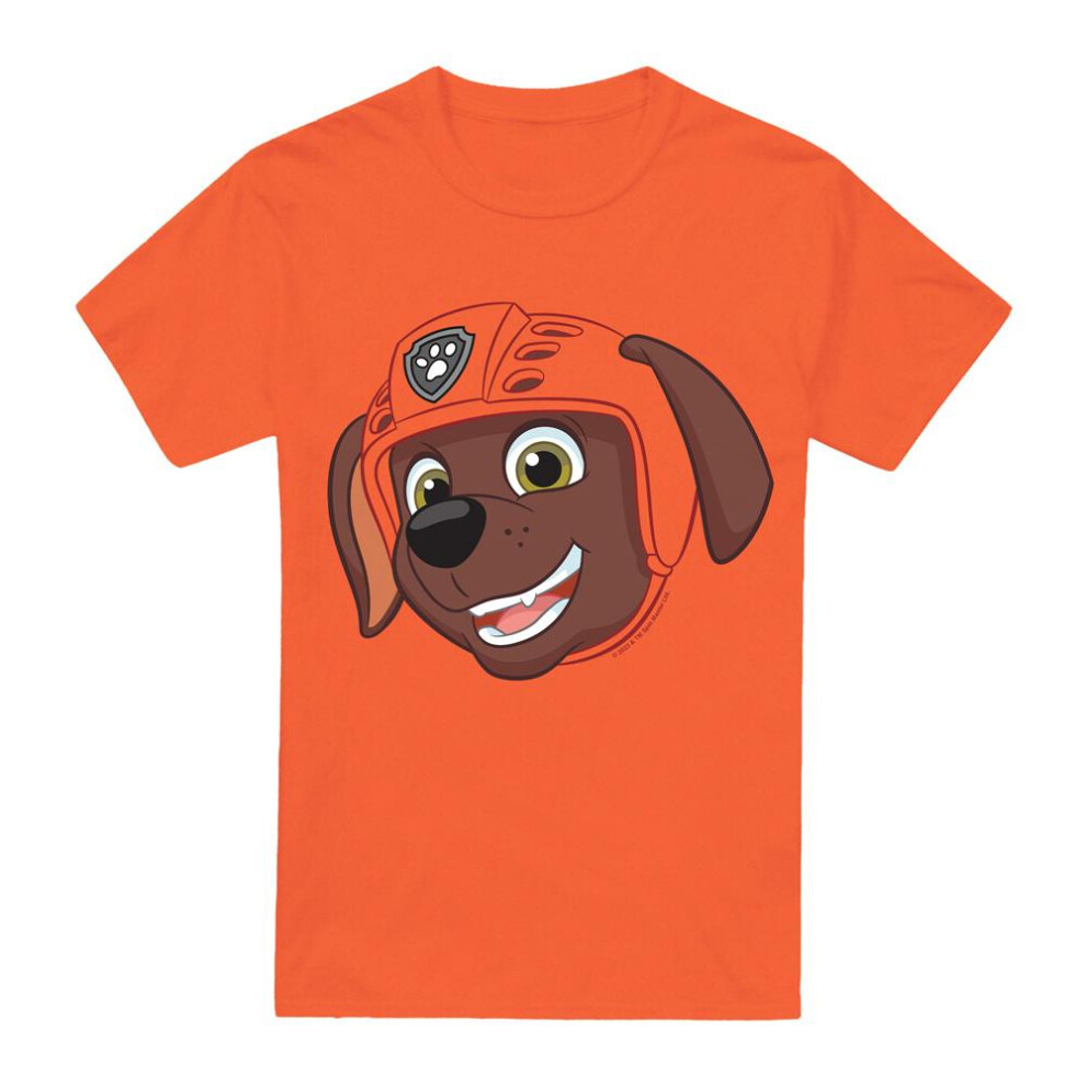 (L, Orange) Paw Patrol Mens Grin Zuma T-Shirt