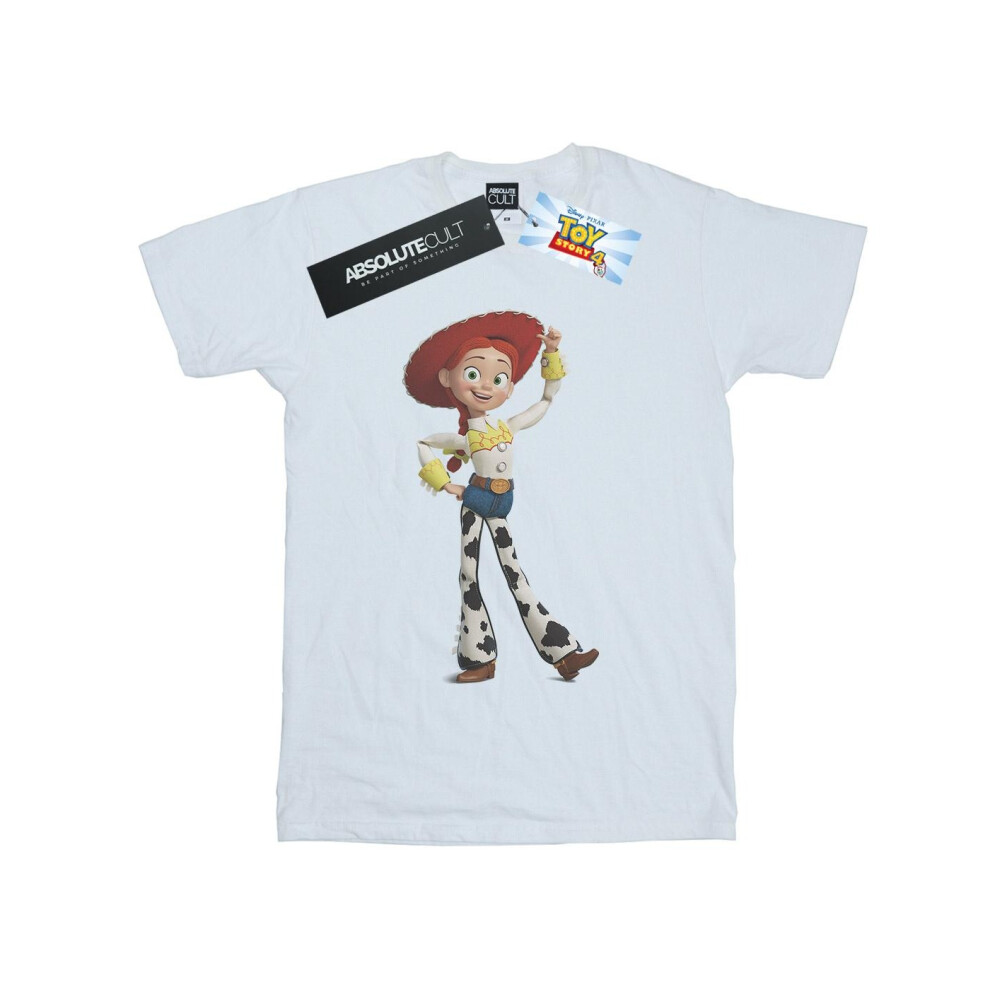 (5XL, White) Disney Womens/Ladies Toy Story Jessie Pose Cotton Boyfriend T-Shirt