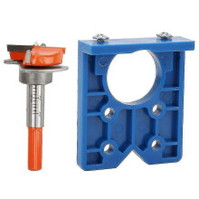 (As show, One size) 35mm Hinge Hole Clamp Drill Guide Rail Locator Set, Hole Opener, Door Cabinet Accessory Tool