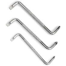(As show, One size) 3-piece Flat Head Magnetic Bias Screwdriver Set, Z-shaped Cross Flat Head Shibao Screwdriver