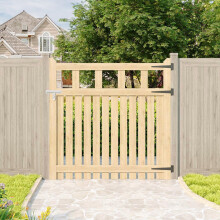 (120cm W x 120cm H) Outdoor Wooden Garden Gate Fence Door