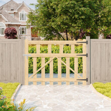 (120cm W x 90cm H) Decorative Outdoor Wooden Garden Gate Fence Door