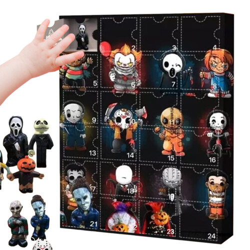 (B) Halloween Doll Adventskalender 24 Geschenke Countdown 1
