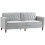 Homcom HOMCOM Convertible Sofa Futon Velvet-Touch Tufted Couch Sofa Bed Grey 5