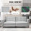Homcom HOMCOM Convertible Sofa Futon Velvet-Touch Tufted Couch Sofa Bed Grey 8