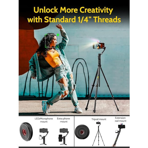 AOCHUAN 3-Axis Gimbal Stabilizer for iPhone & Android 2